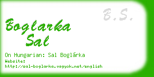 boglarka sal business card
